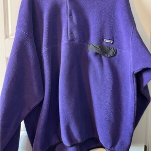 Patagonia Deep Purple Fleece Pullover